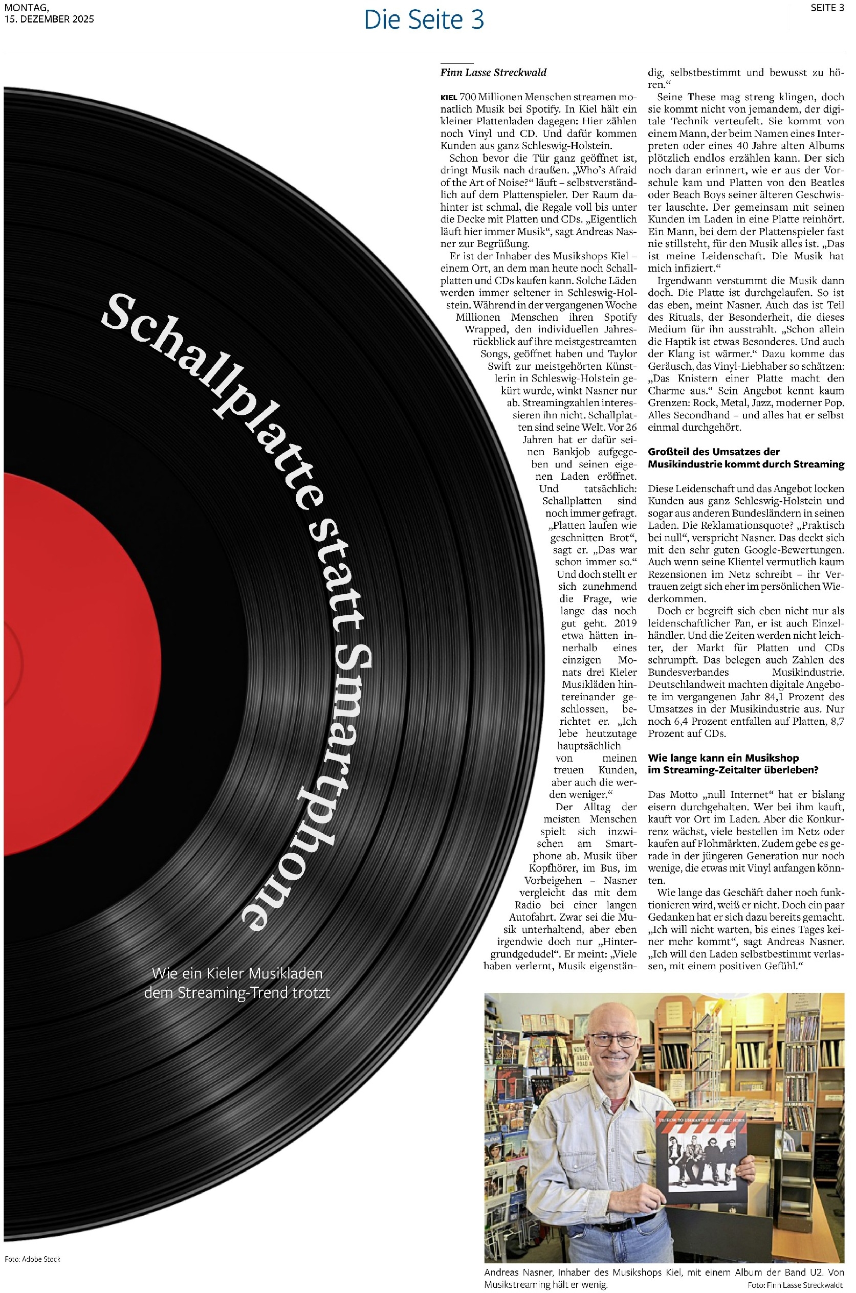 sh:z Artikel vom 15.12.2025